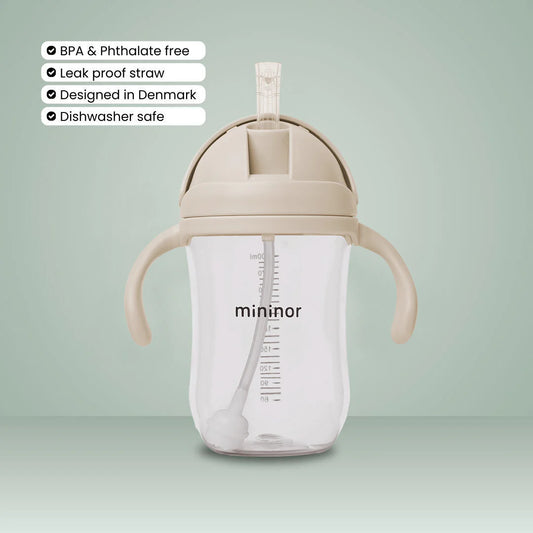 Triton glas með röri 330ml