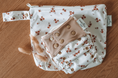 Load image into Gallery viewer, Beige Daisy Lítill blautpoki
