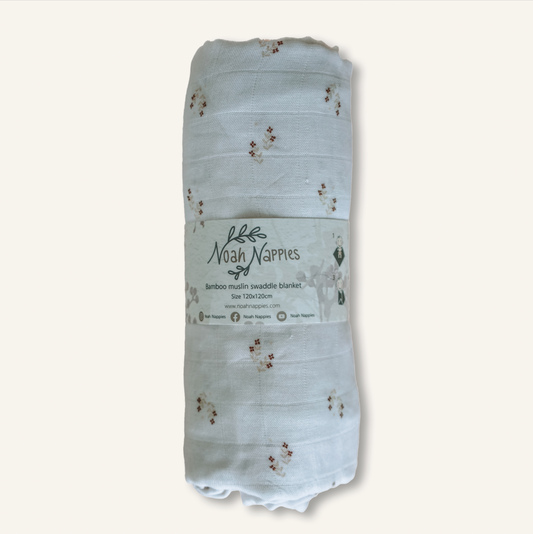 Cute Cosmos Bambus Muslin teppi/vafningur